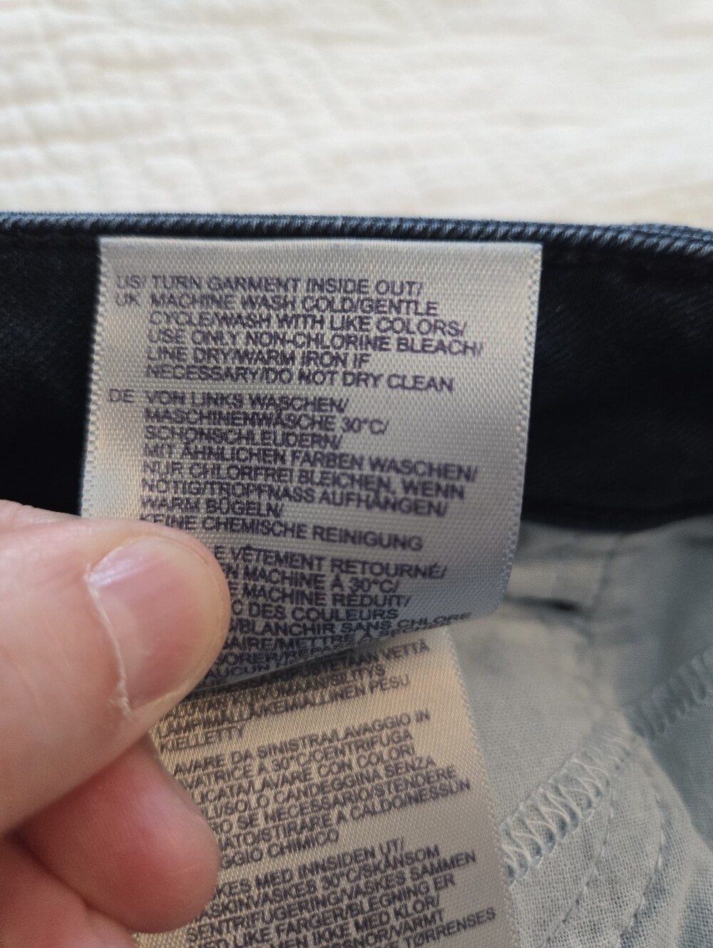 NYDJ Indigo High-Rise Straight Leg Jeans Size 16 - Picture 6 of 6
